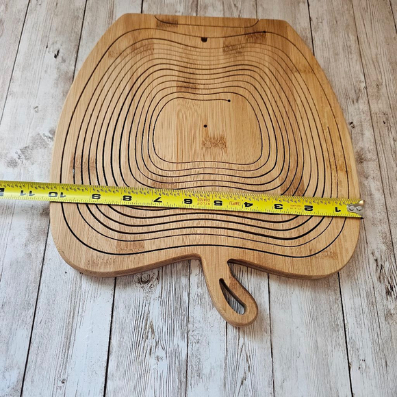 Bonnie & Pop Apple Shape Bamboo Basket Brown - Picture 7 of 8